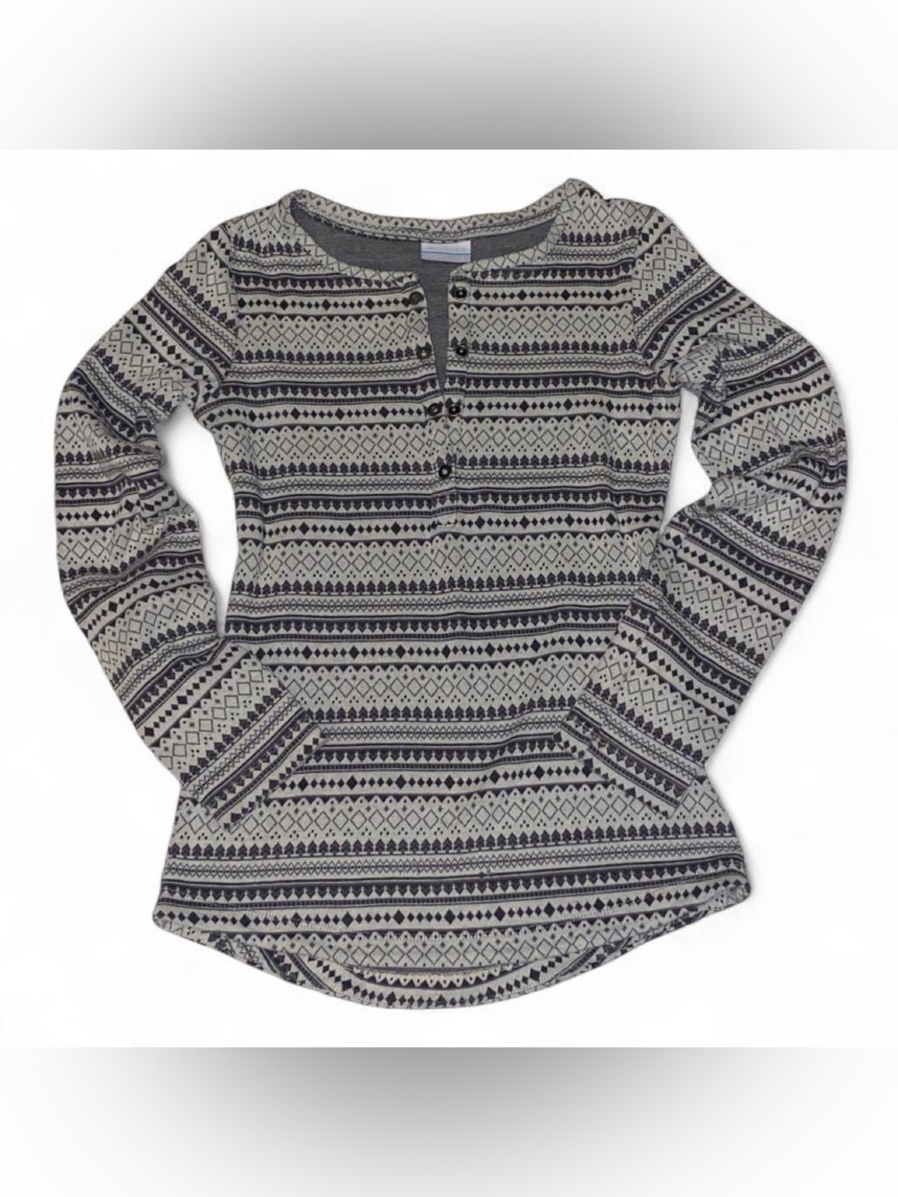 Columbia Women's Aspen Lodge Patterned Henley Long Sleeve Top